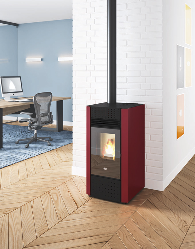 Stufa a pellet IRMA PLUS 9,5kw (canalizzata) eva calor