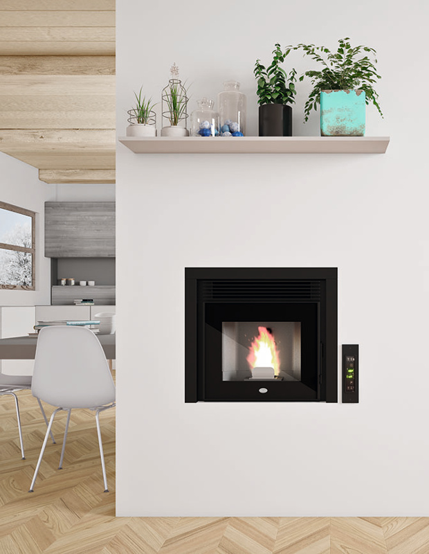 Stufa a pellet (inserto) LEONARDO New 9,5 kW eva calor
