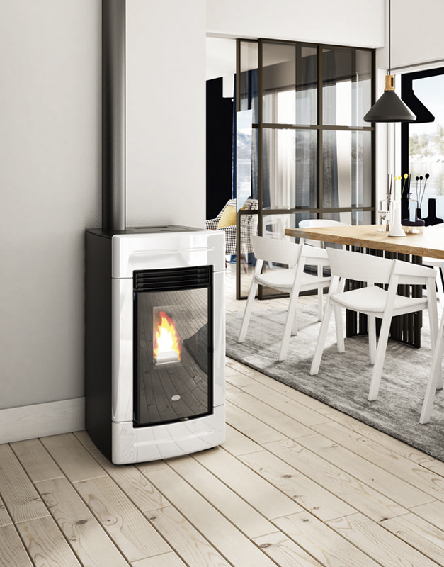 Stufa a pellet SOFIA 9,5 kw maiolica eva calor