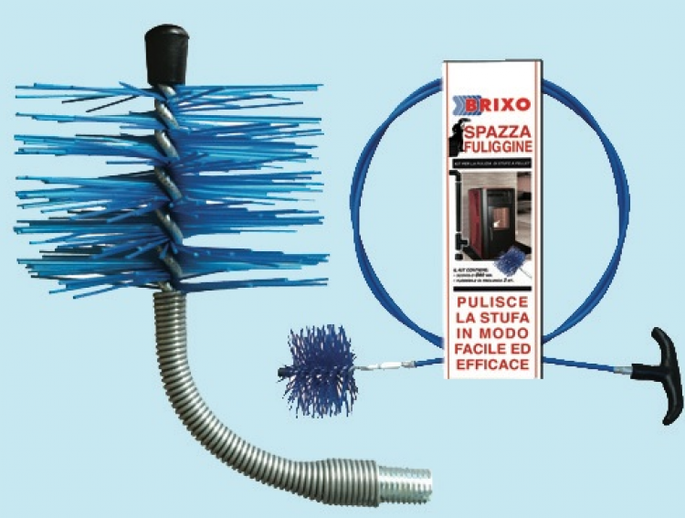 Kit scovoli pulizia per stufe pellet Brixo