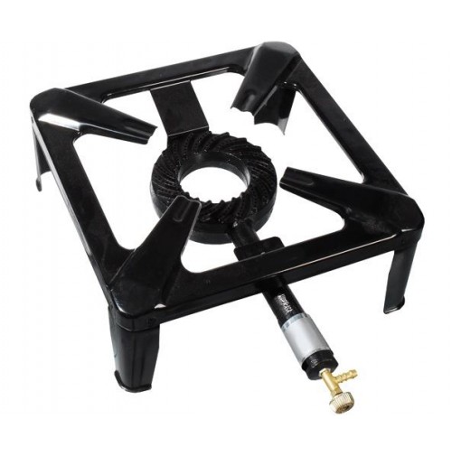 fornellone a gas gpl 40x40 nero tradizionale