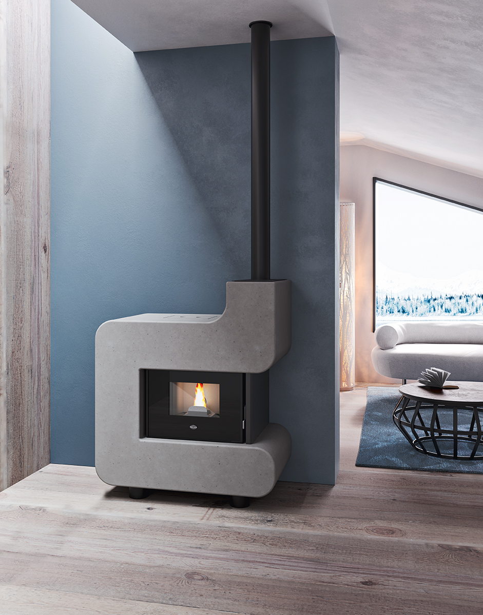 Stufa a pellet HERMES 7,5 kW EVA CALOR