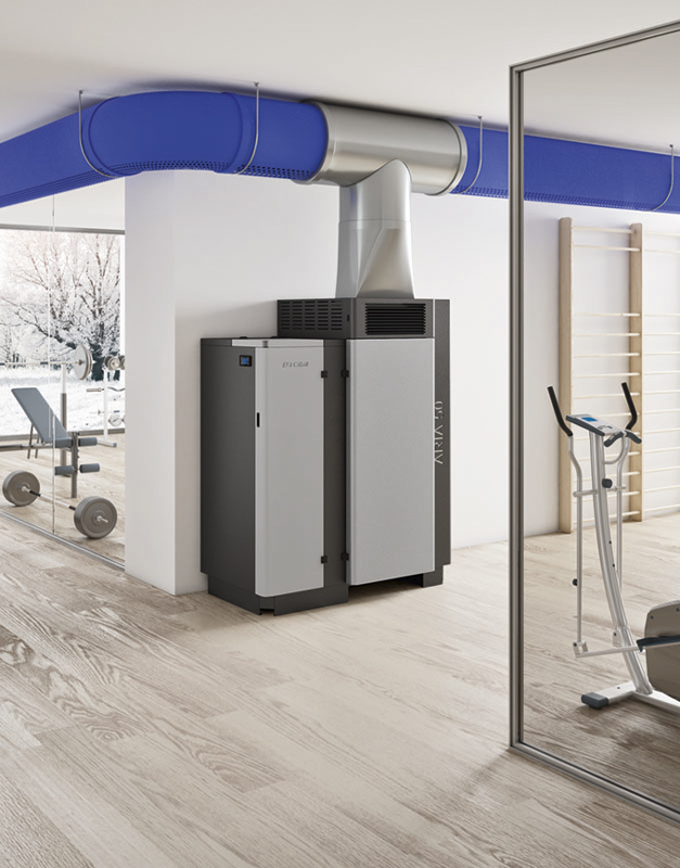 GENERATORE Aria calda a pellet ARIA 50 Eva calor 52Kw