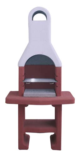 Barbecue in cemento prefabbricato beton a carbone mod. "brace"