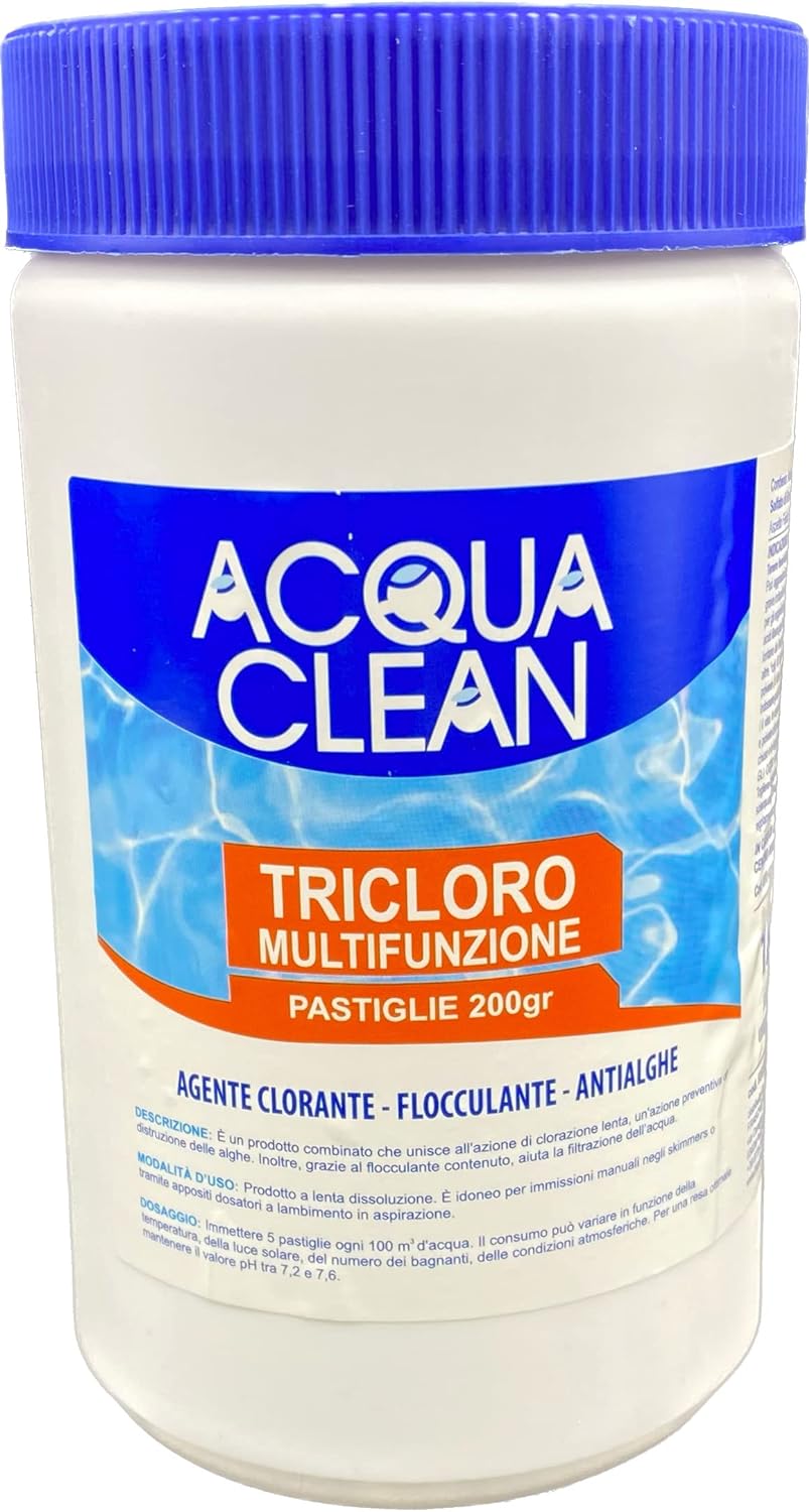 CLORO TRICLORO IN PASTIGLIE acqua clean