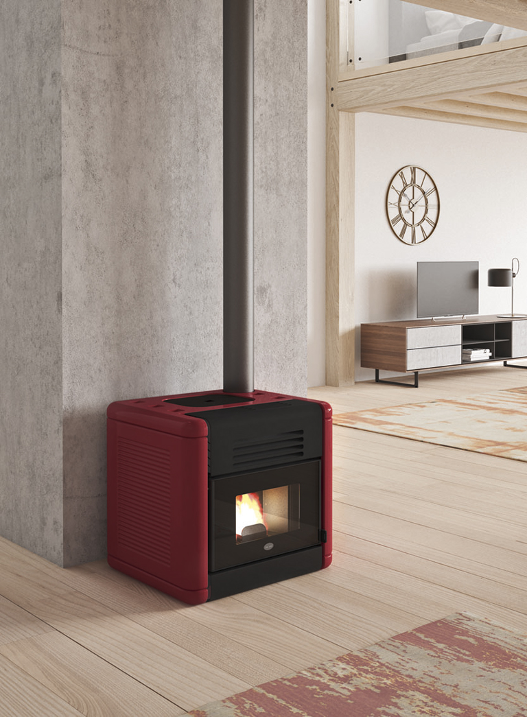 Stufa a pellet DADO 7,5 kw (maiolica) Eva Calor