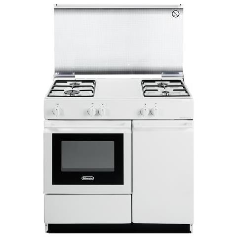 cucina a gas 4 fuochi e forno DELONGHI bianca