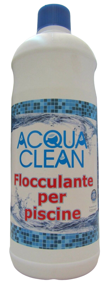 Acqua clean flocculante x piscine elimina previene l' intorbidimento acqua