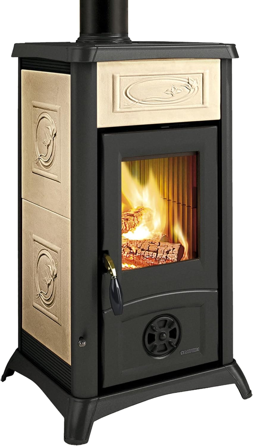 Nordica Stufa A Legna 'Gemma Liberty' 6 kw Rivestimento Esterno In Maiolica