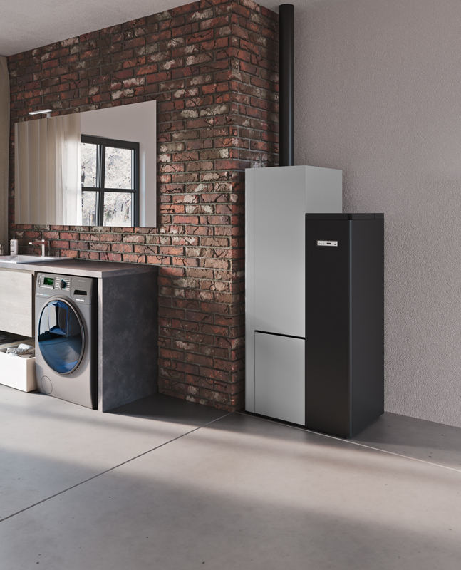 stufa a pellet (scaldabagno) SB 80 11,4 kw per acqua calda sanitaria ermetica eva calor