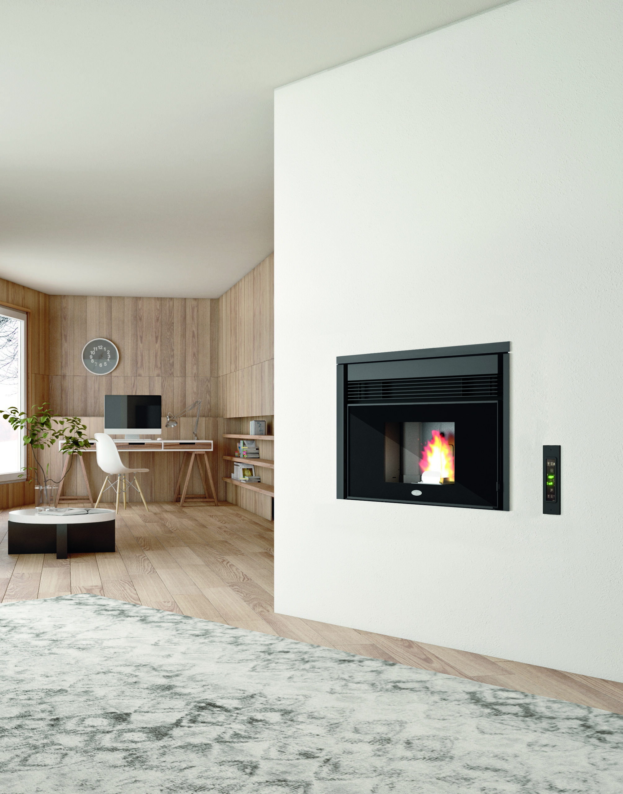 Stufa a pellet (inserto) TOMMY 9,5 kw eva calor con possibilità canalizzato